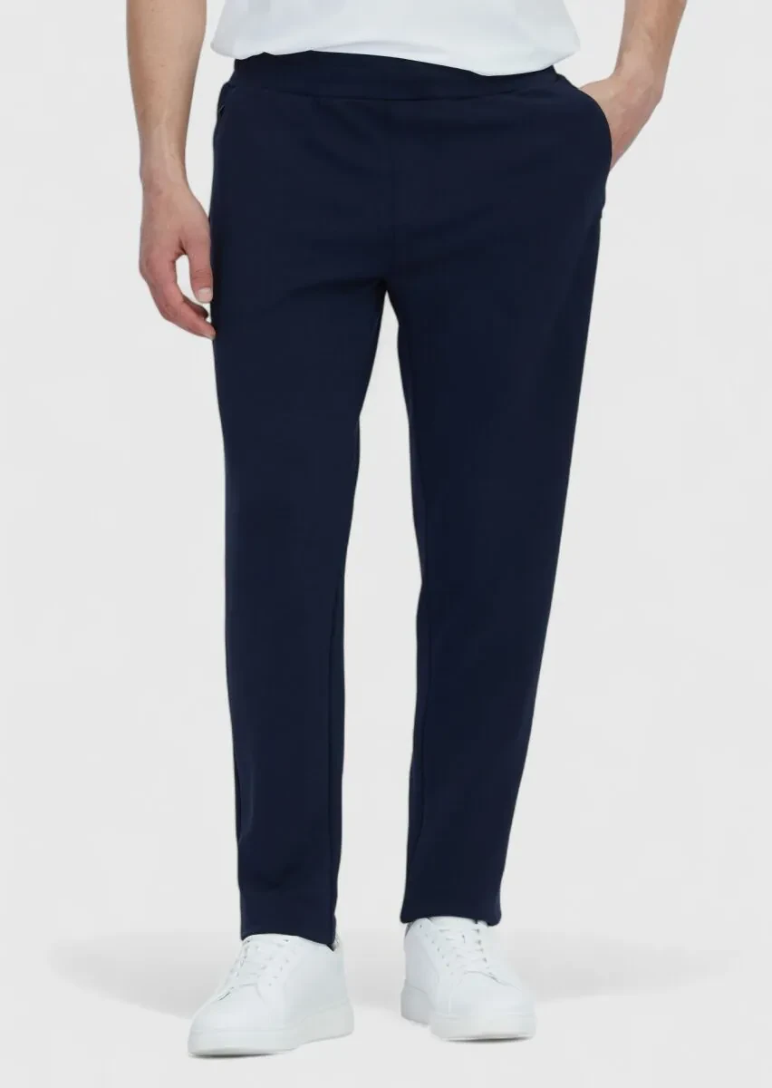 Navy Blue Sweat Pants - 1