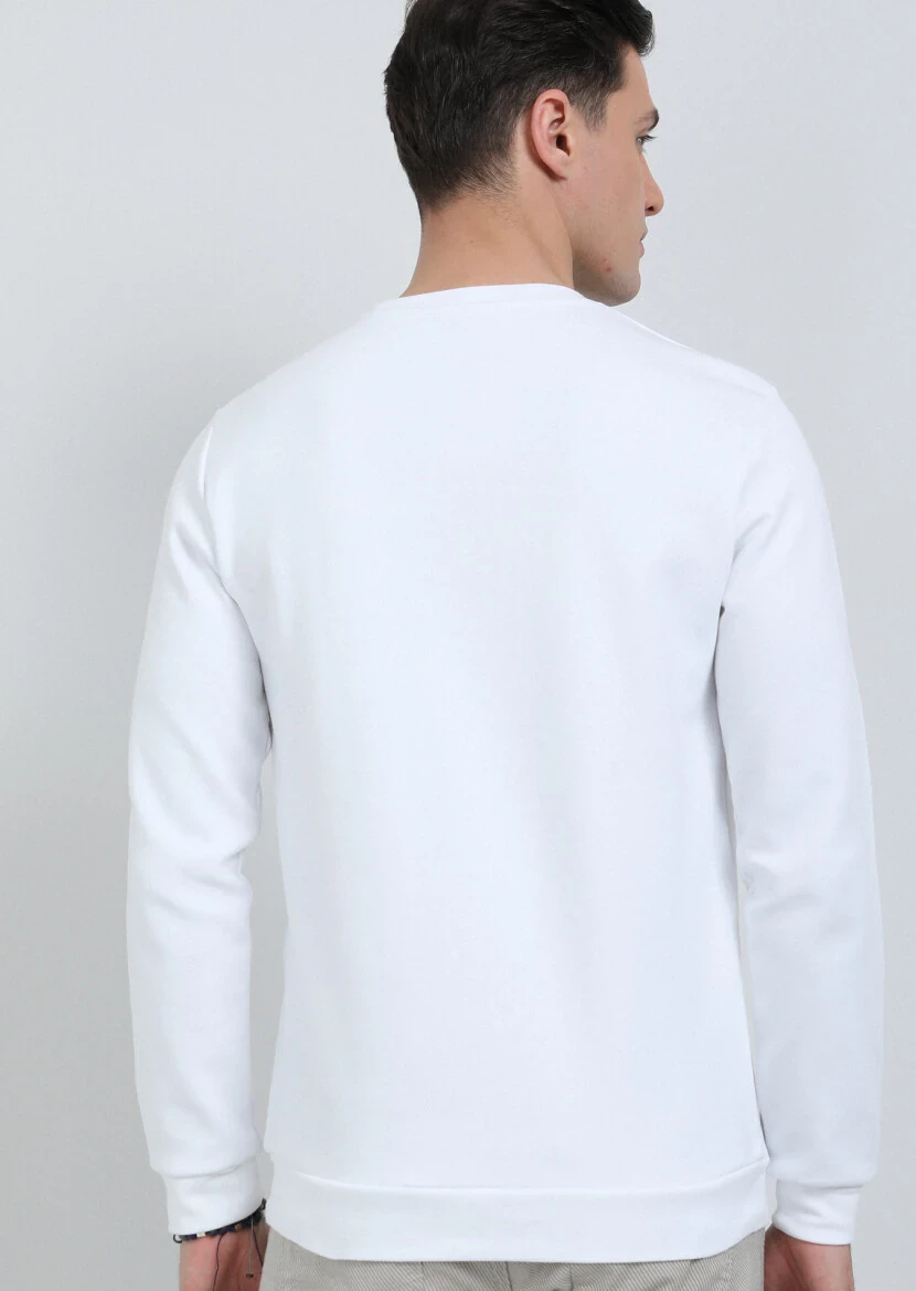 Off White Printed Sweatshirt - 5