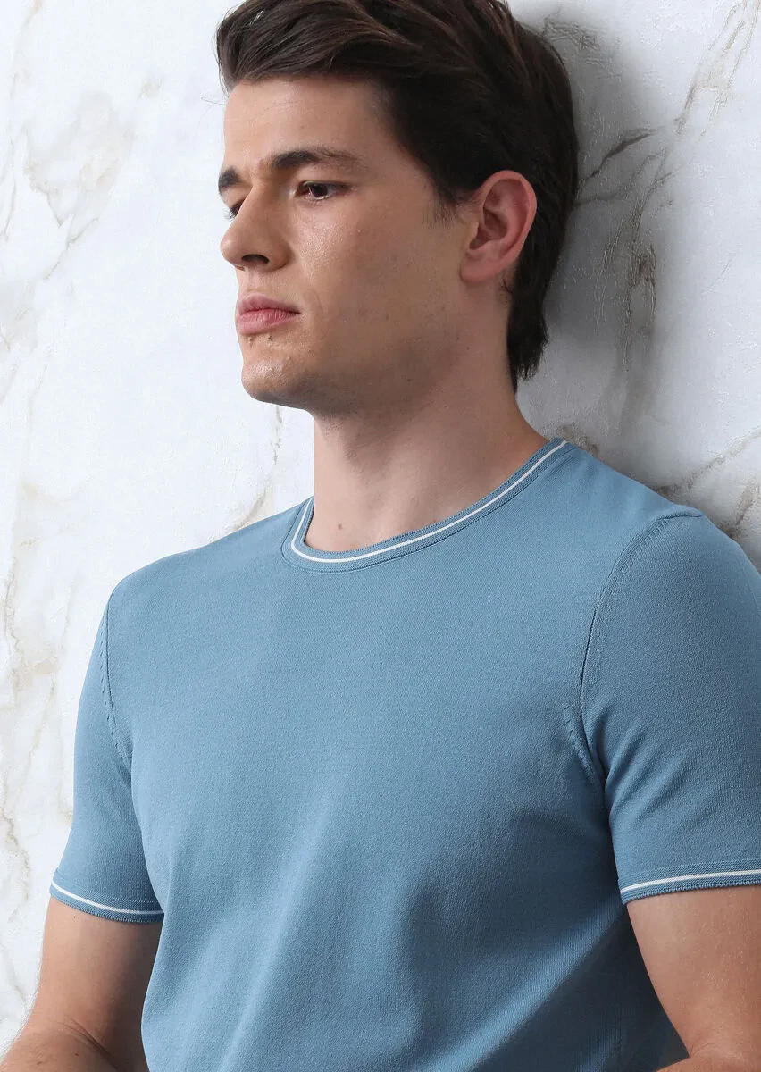 Petrol Blue Knitwear - 1