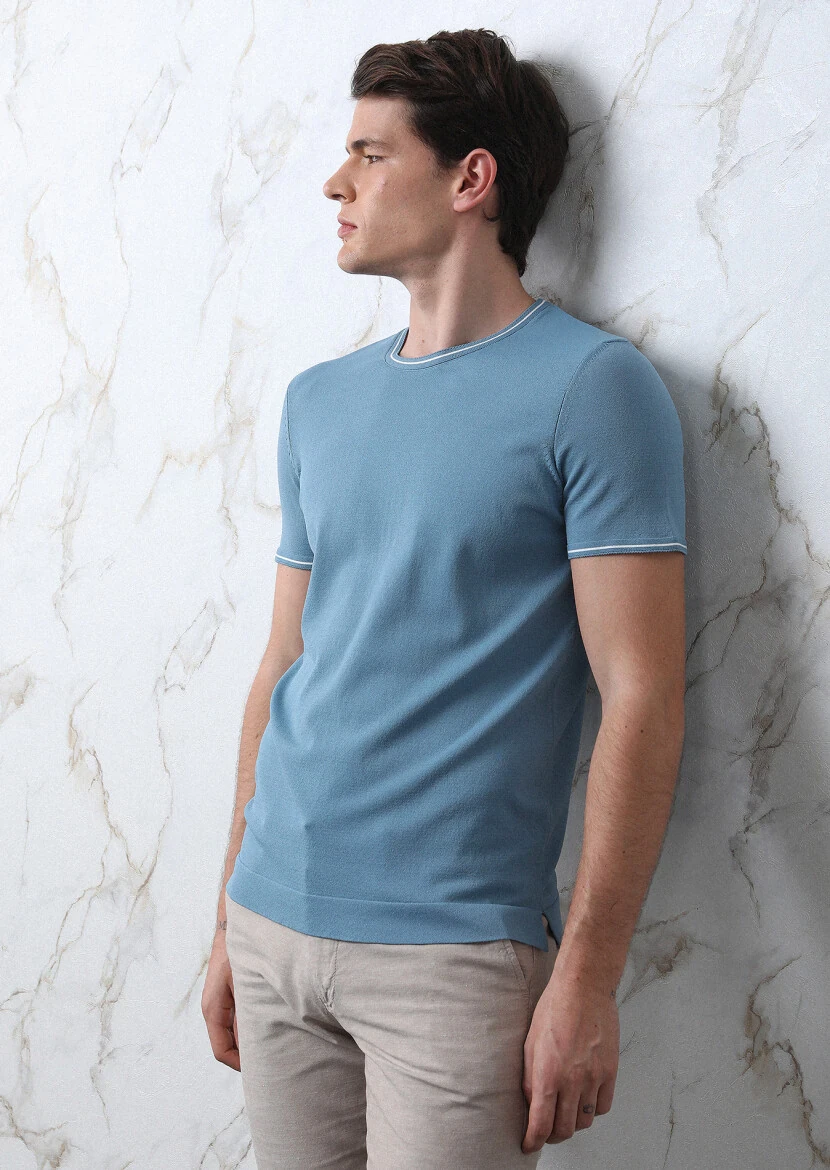 Petrol Blue Knitwear - 3