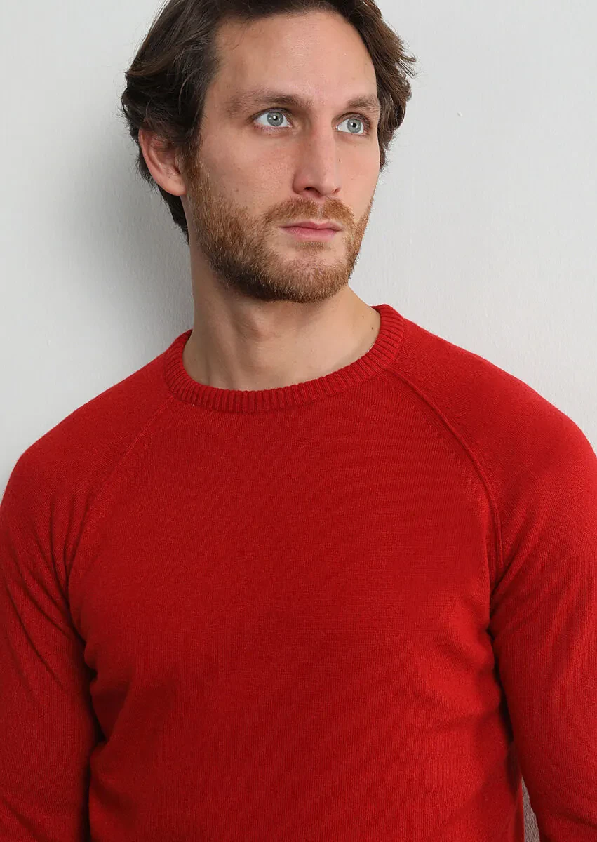 Red Knitwear Sweatshirt - 2