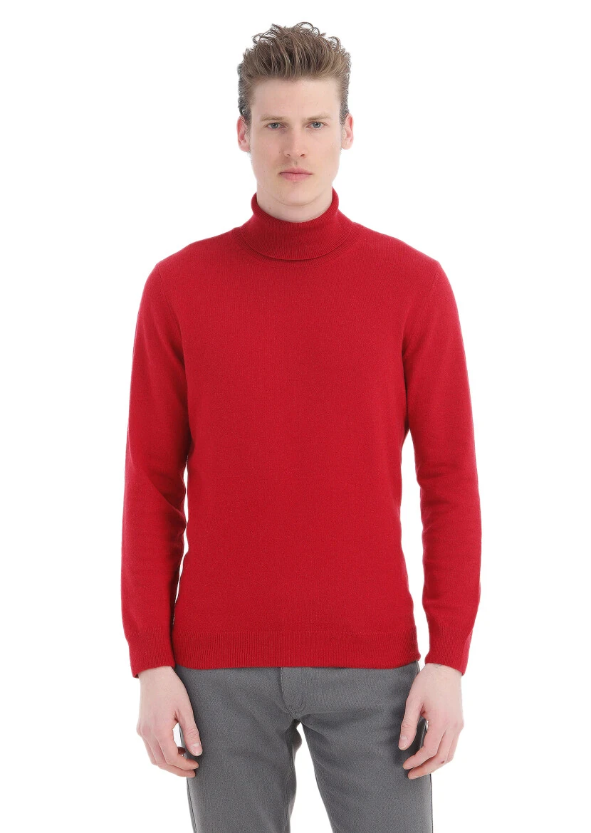 Red Knitwear Sweatshirt - RAMSEY