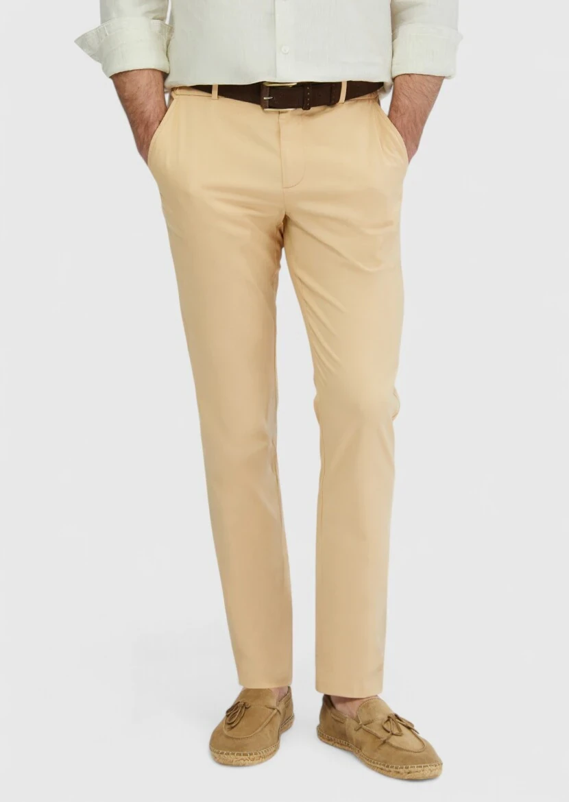 Saffron Weaving Jogging Fit Casual Cotton Blended Trousers - RAMSEY