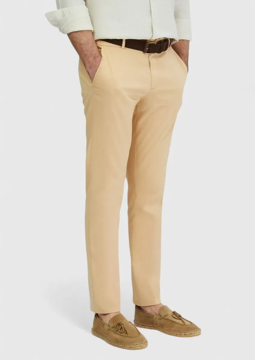 Safran Düz Dokuma Jogging Fit Casual Pamuk Karışımlı Pantolon - 3