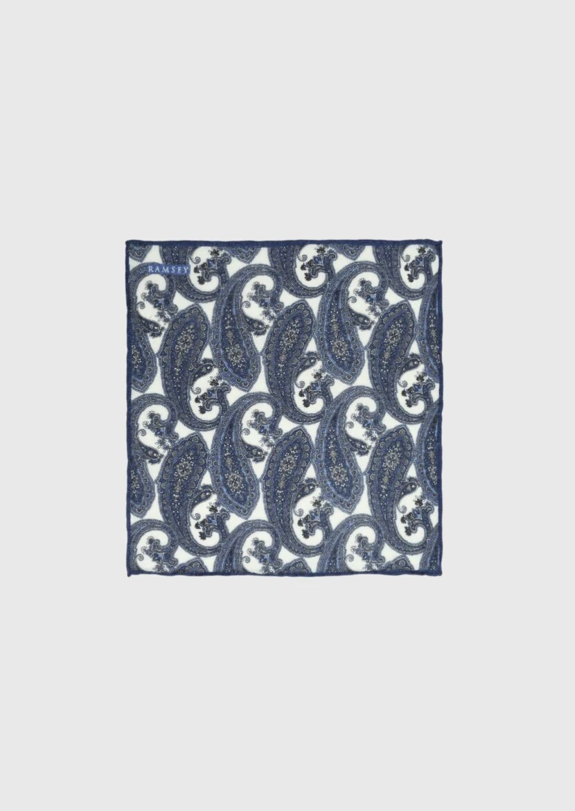 Saks %100 Yün Handkerchief - 1