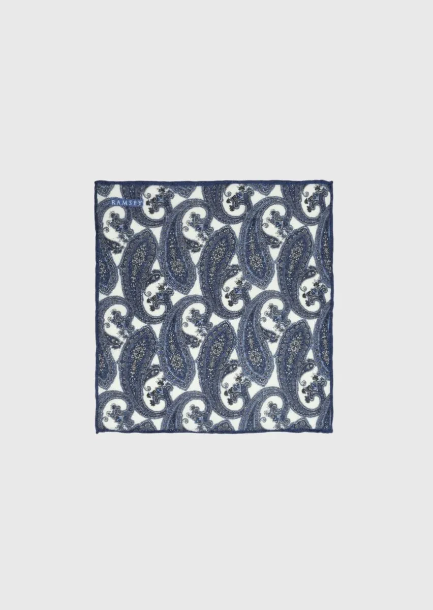 Saks %100 Yün Handkerchief - 1