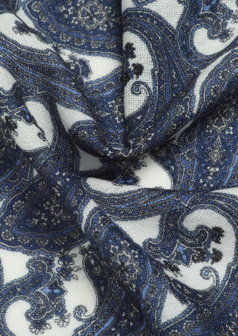 Saks %100 Yün Handkerchief - 2