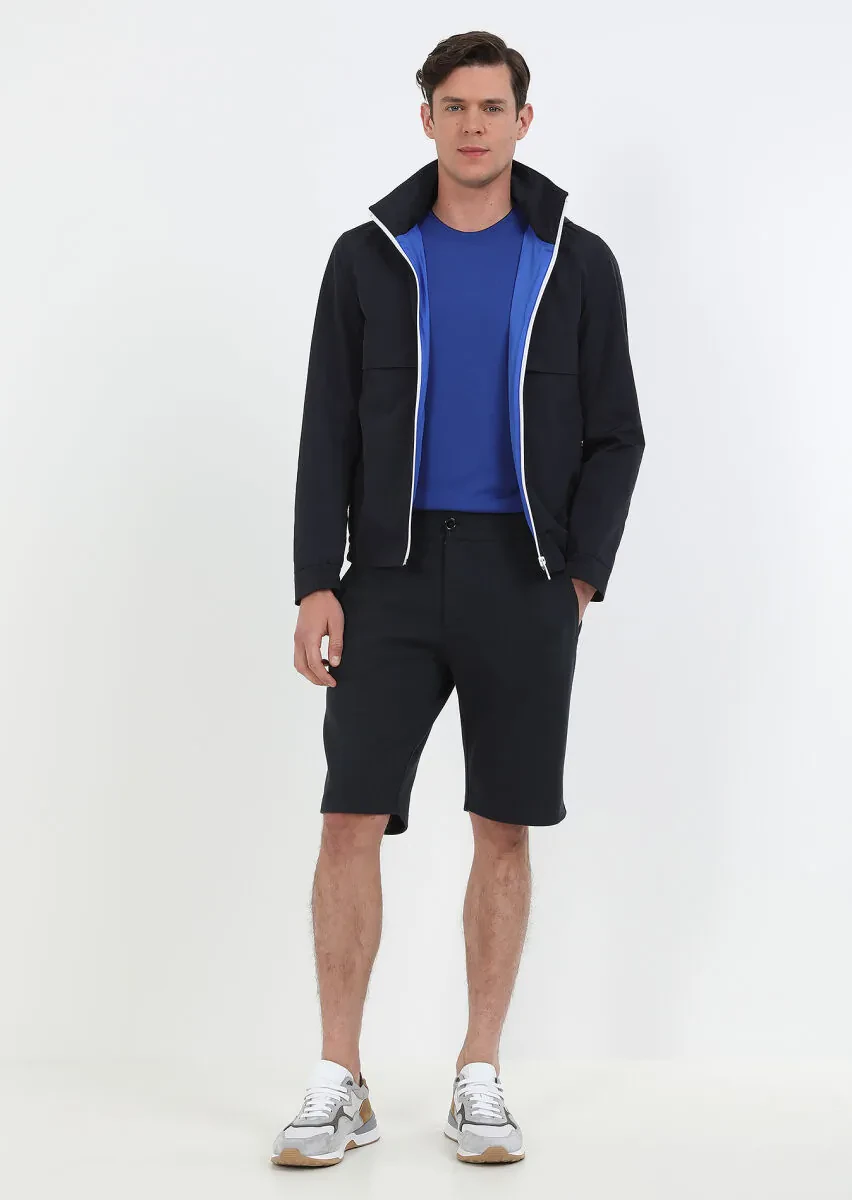 Saks Bisiklet Yaka Düz Örgü Triko - 5