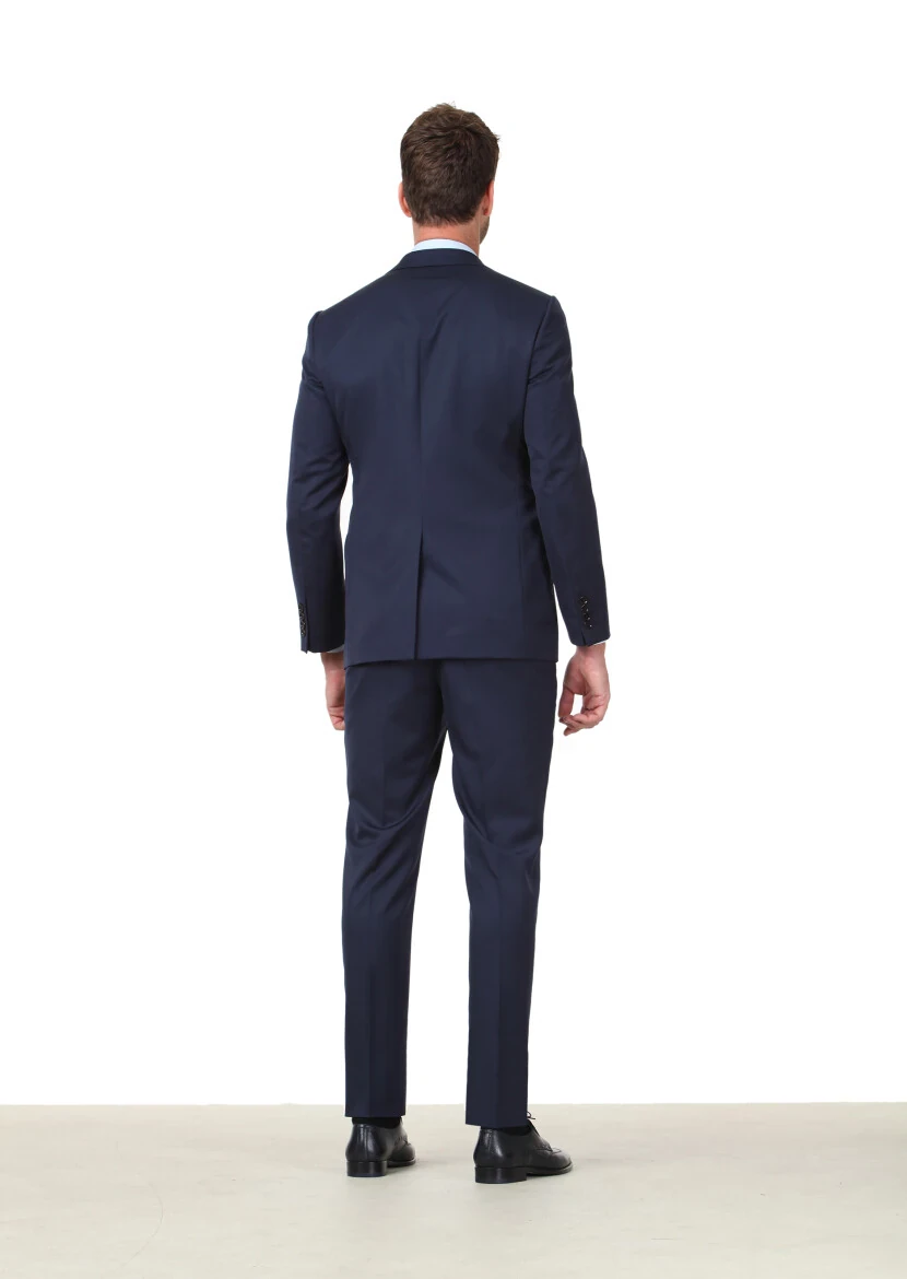 Saks Düz Regular Fit %100 Yün Takım Elbise - 4