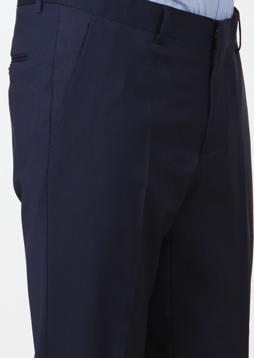 Saks Material Fashion Slim Fit Classical Wool Blended Trousers - 3