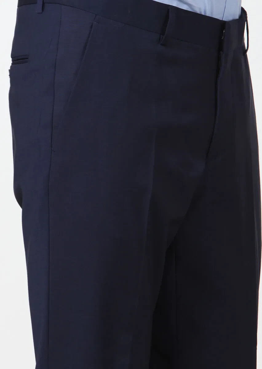 Saks Material Fashion Slim Fit Classical Wool Blended Trousers - 3