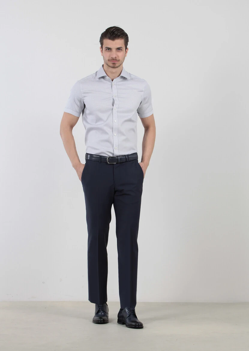 Saks Material Modern Fit Classical Wool Blended Trousers - 1