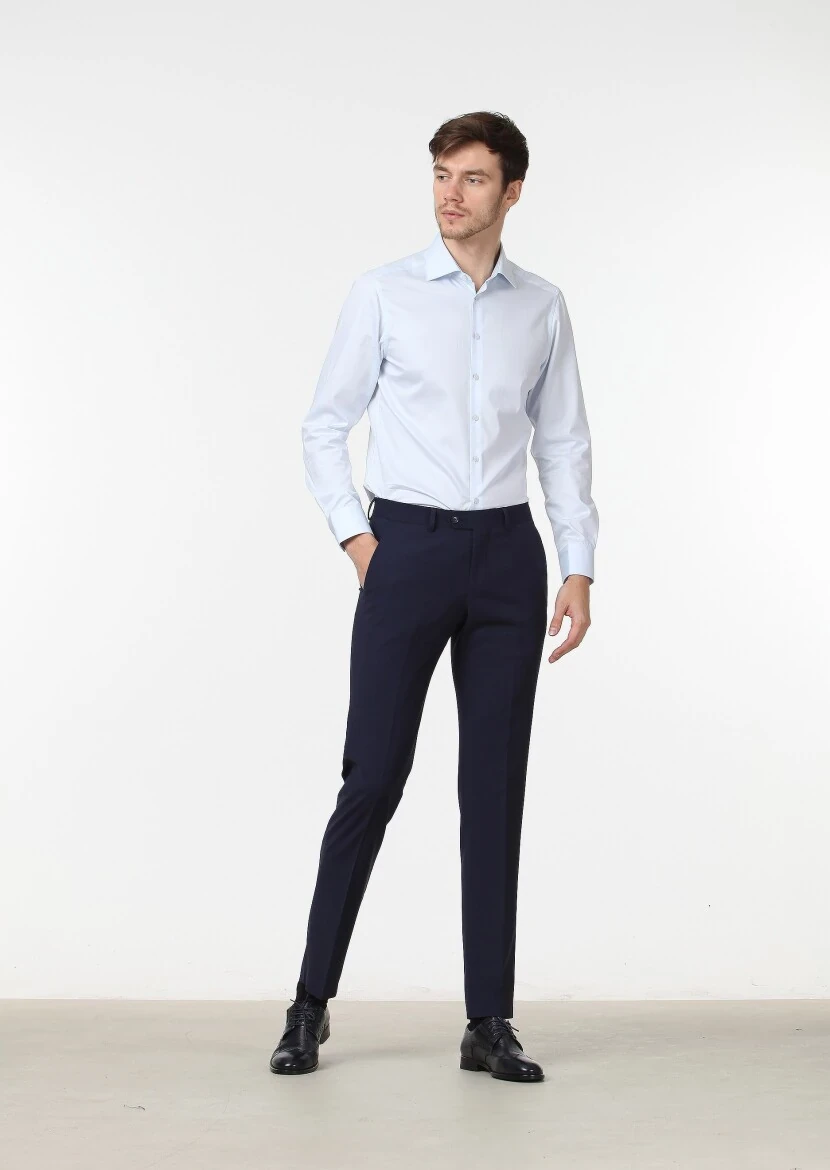 Saks Material Modern Fit Classical Wool Blended Trousers - 1