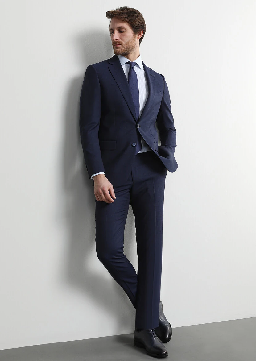 Saks Micro Thin&Taller Slim Fit 100% Wool Suit - 1