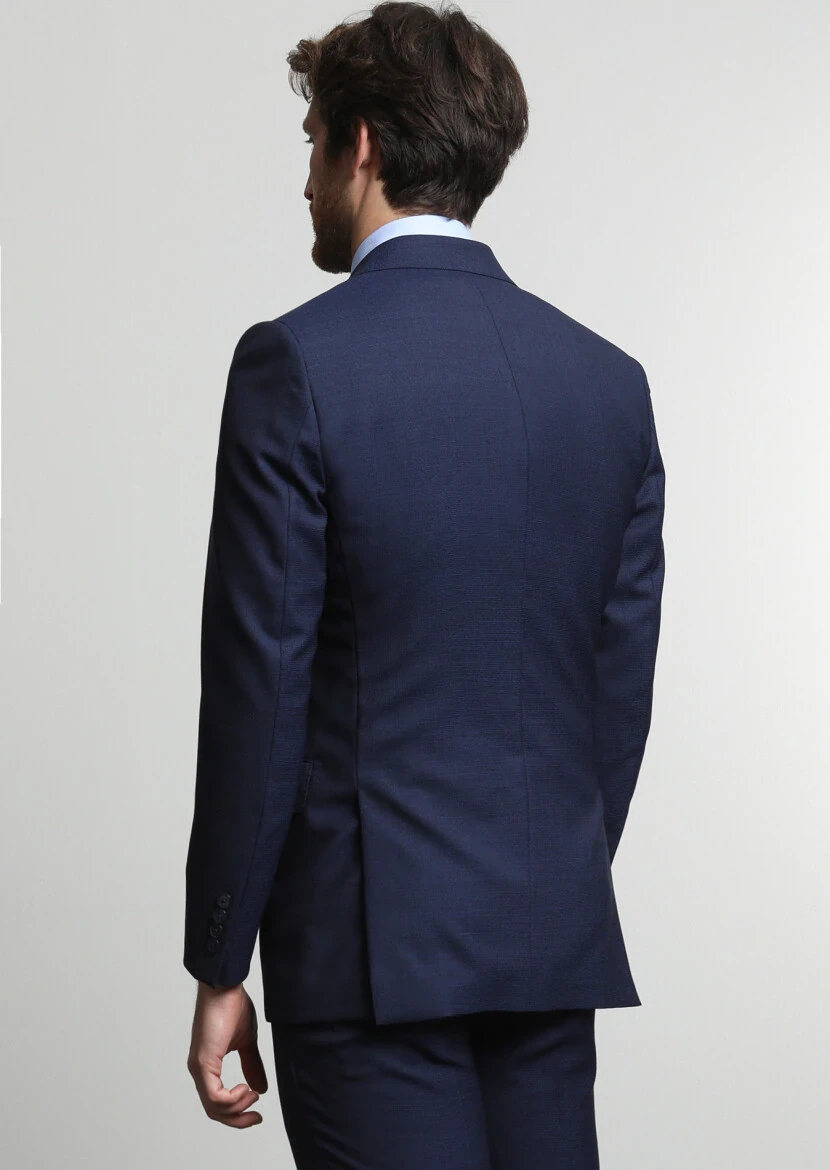 Saks Mikro Thin&taller Slim Fit %100 Yün Takım Elbise - 4