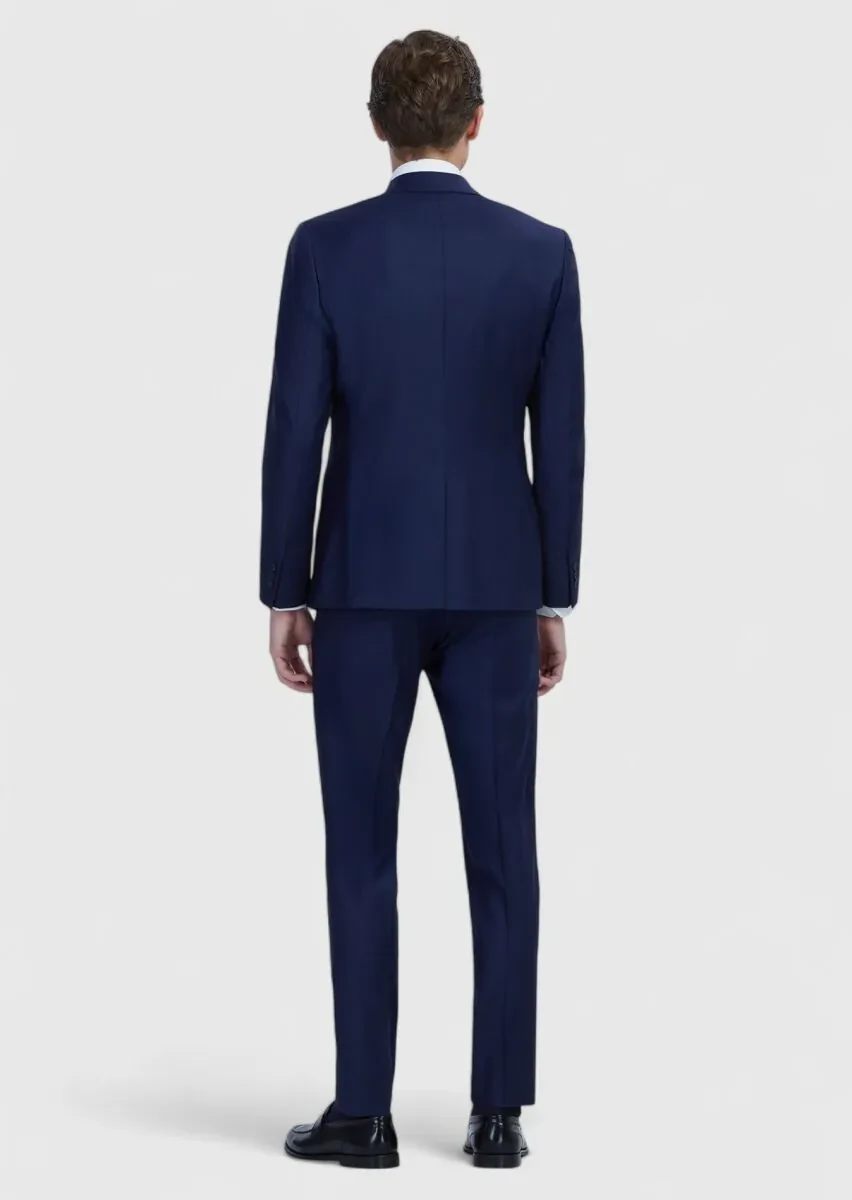 Saks Plain Wool Blended Suit - 6