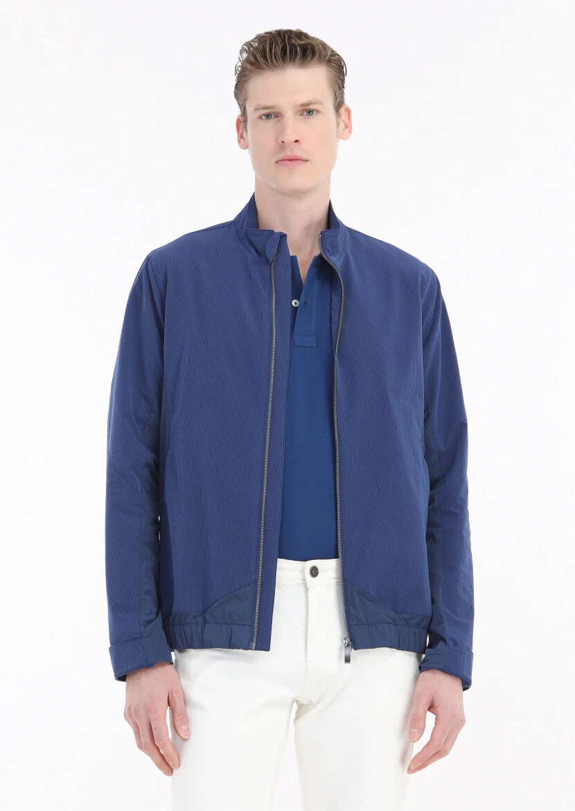 Saks Regular Fit Dik Yaka Casual Dokuma Mont - 3