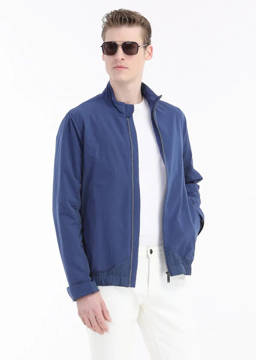 Saks Regular Fit Dik Yaka Casual Dokuma Mont - 4