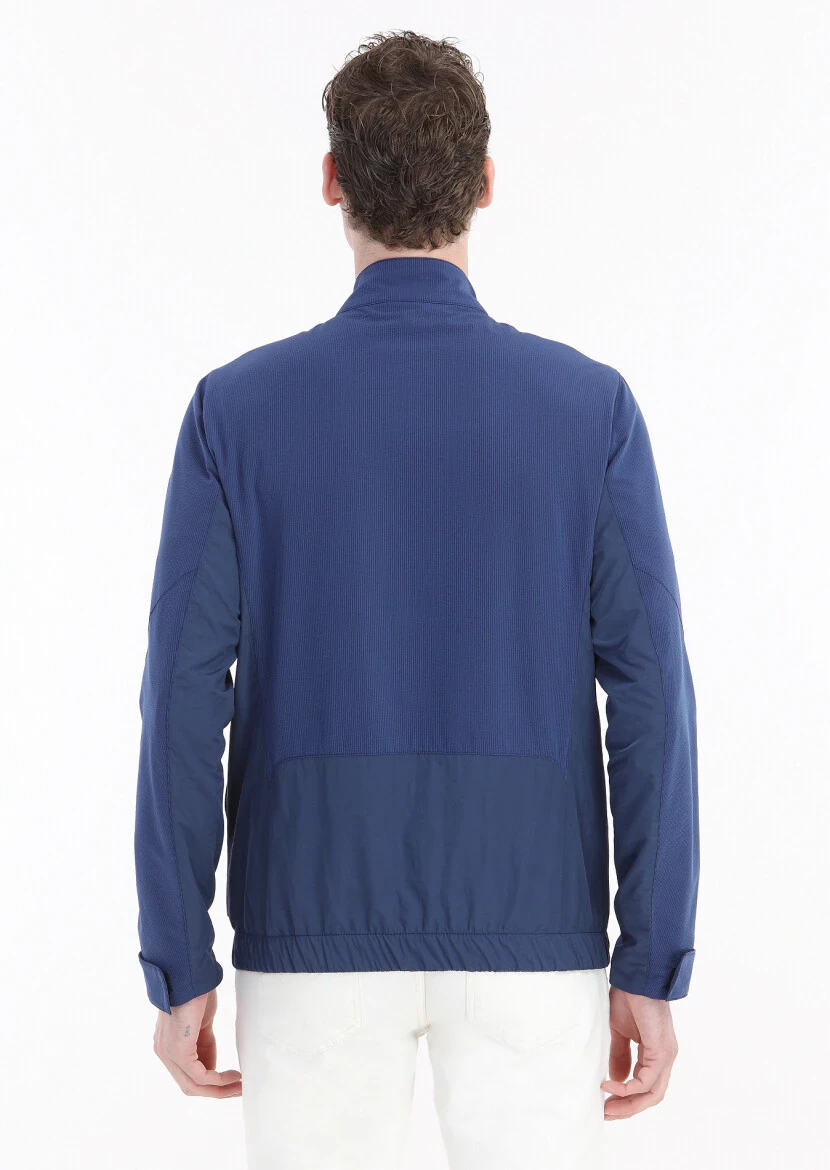 Saks Regular Fit Dik Yaka Casual Dokuma Mont - 7