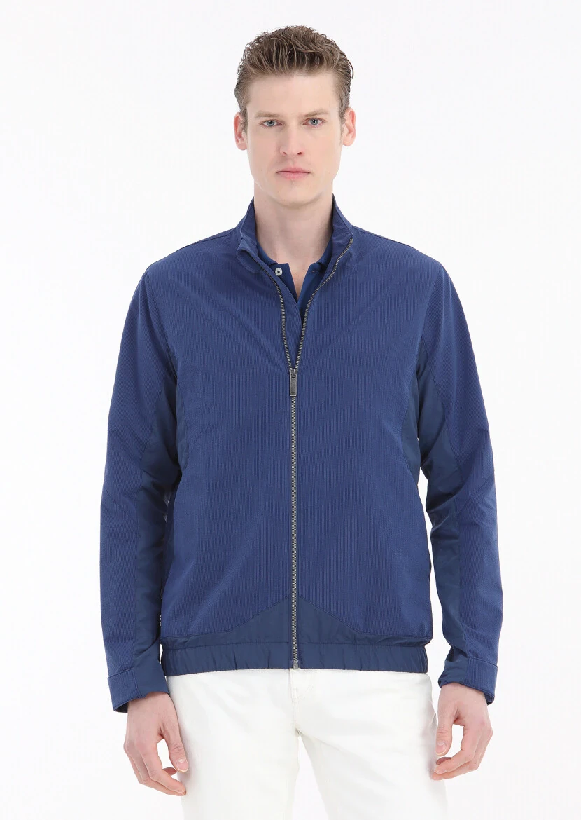 Saks Regular Fit Turtleneck Casual Weaving Coat - RAMSEY