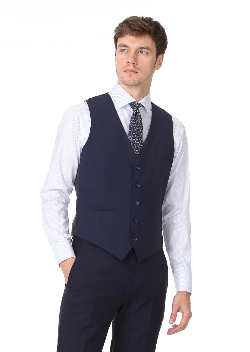Saks Slim Fit Butterfly Collar Classical Waistcoat - RAMSEY