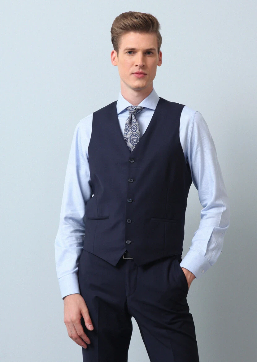 Saks Slim Fit Butterfly Collar Classical Waistcoat - RAMSEY