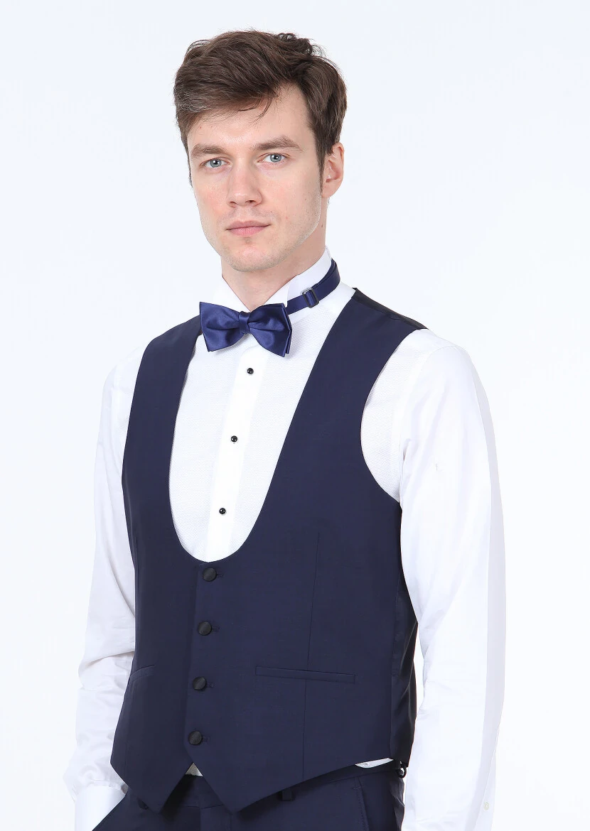 Saks Slim Fit Butterfly Collar Classical Waistcoat - RAMSEY