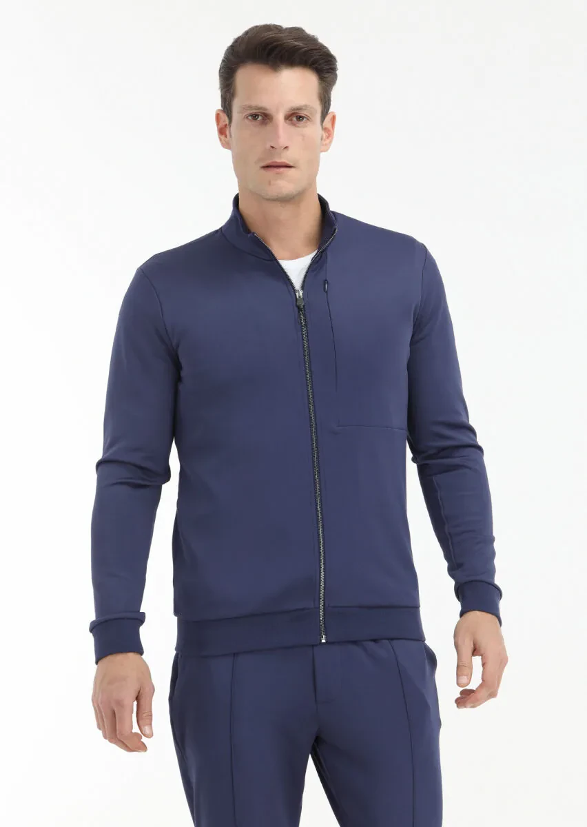 Saks Turtleneck Plain Sweatshirt - 2