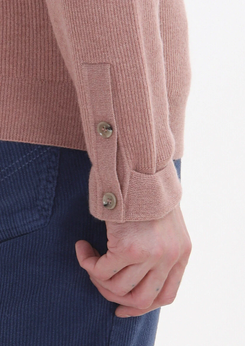 Salmon Knitwear Sweatshirt - 4