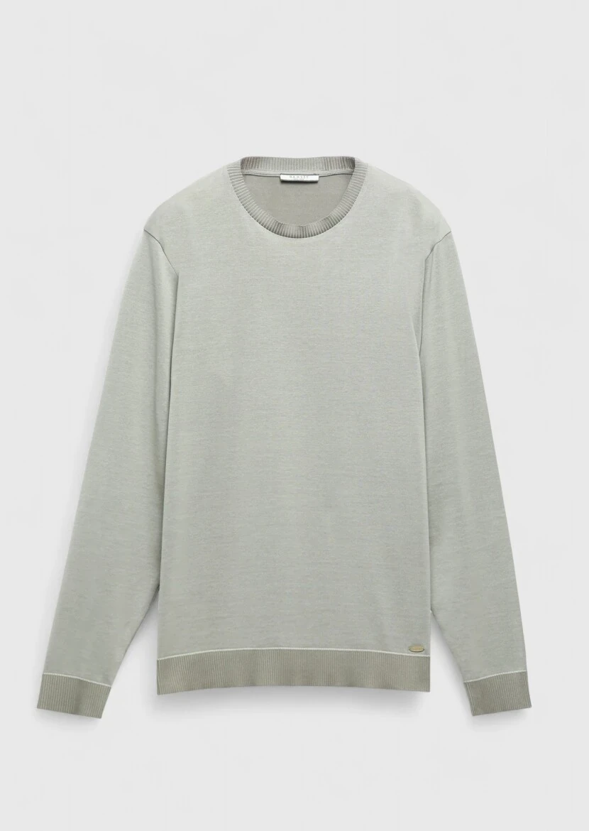Sandy Crew Neck Plain Sweatshirt - 6
