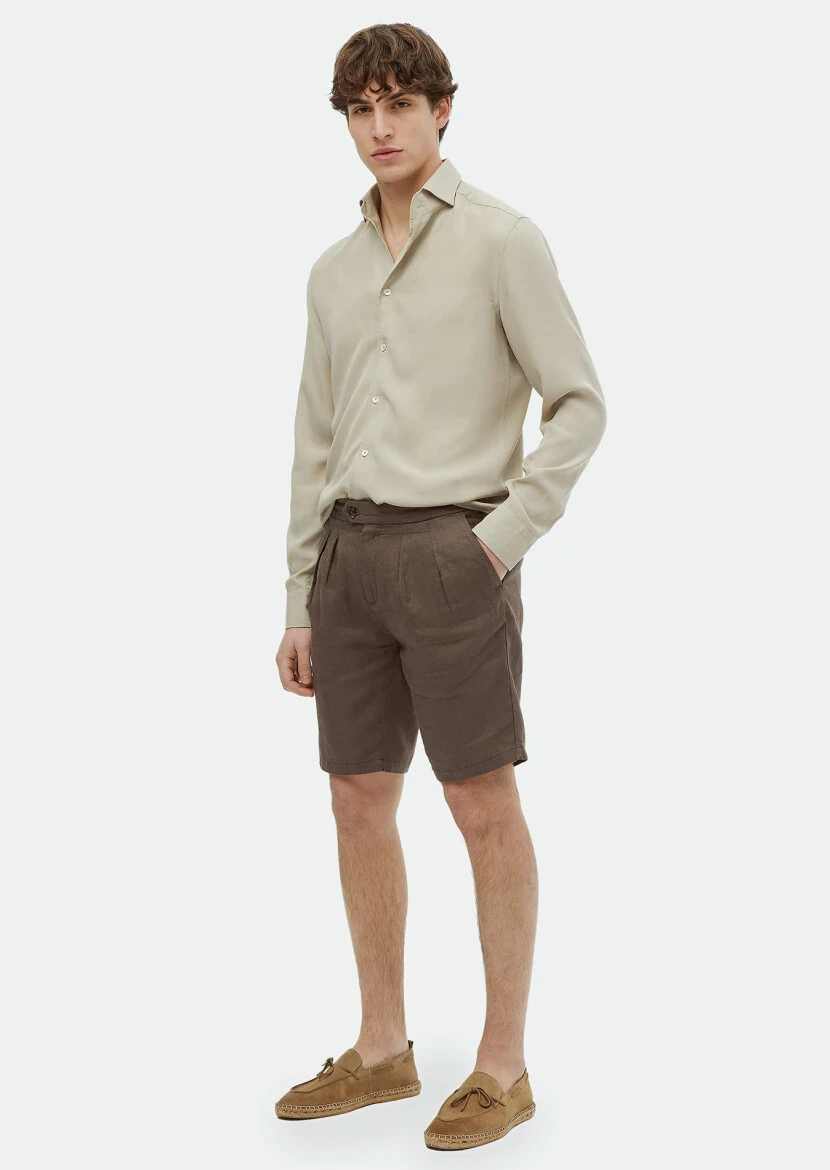 Sandy Plain Regular Fit Weaving Casual Shirt - 2