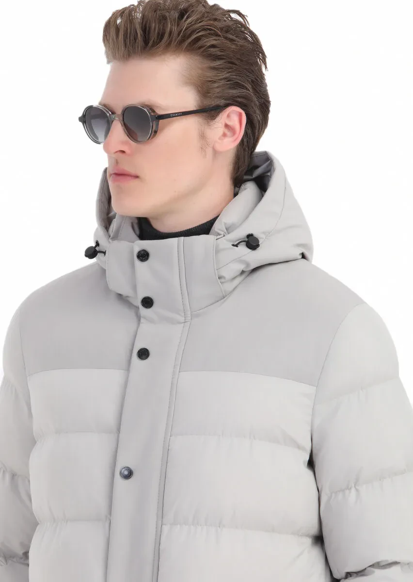 Sandy Regular Fit Casual Weaving Removable Hood Coat - 5