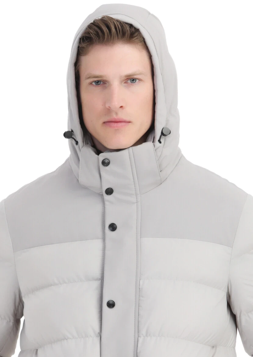 Sandy Regular Fit Casual Weaving Removable Hood Coat - 6