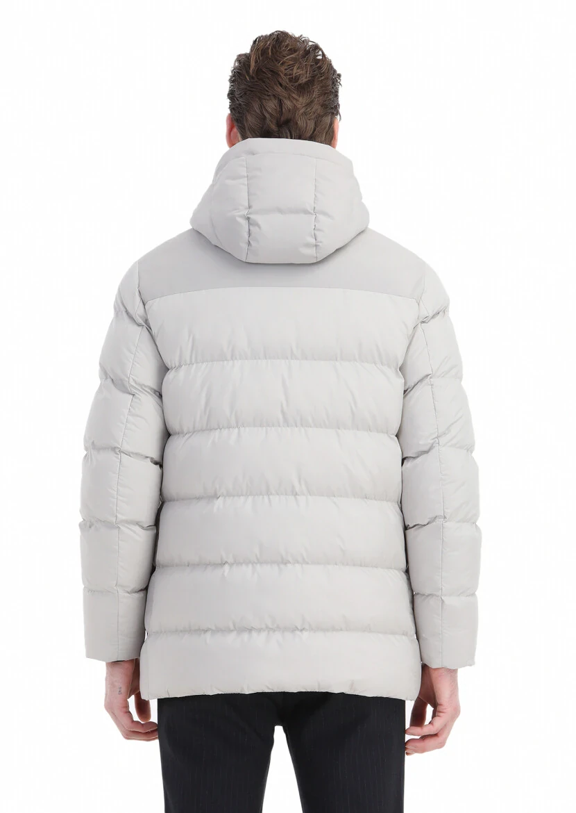 Sandy Regular Fit Casual Weaving Removable Hood Coat - 8