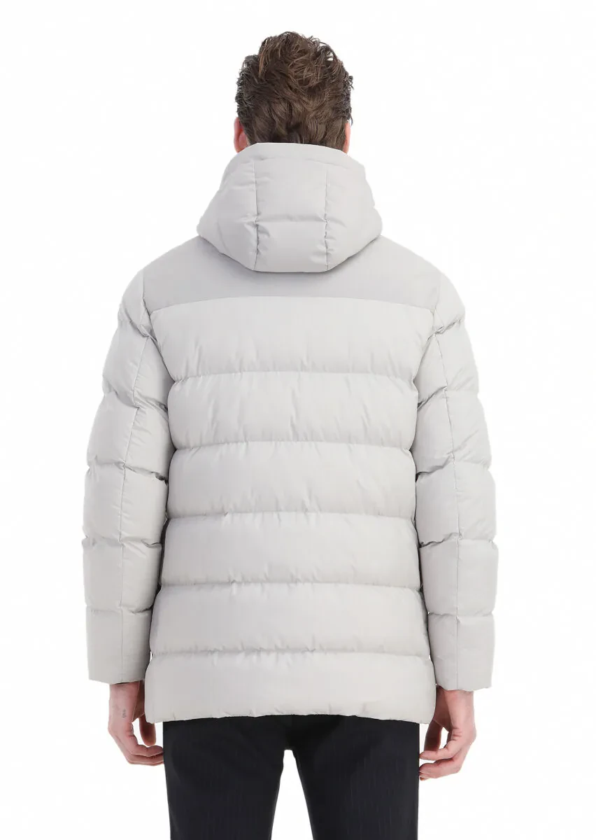 Sandy Regular Fit Casual Weaving Removable Hood Coat - 8