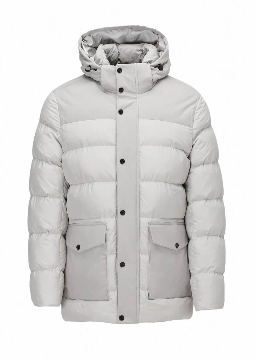 Sandy Regular Fit Casual Weaving Removable Hood Coat - 9