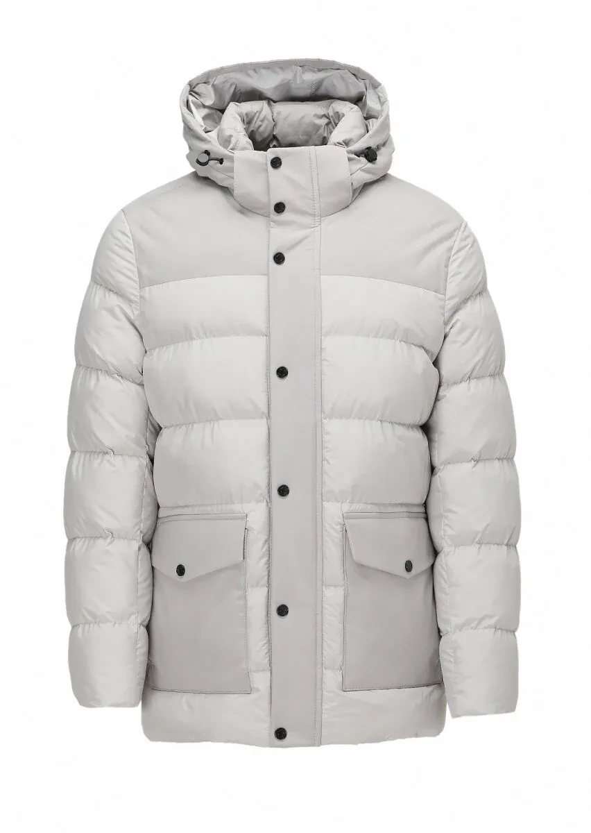 Sandy Regular Fit Casual Weaving Removable Hood Coat - 9