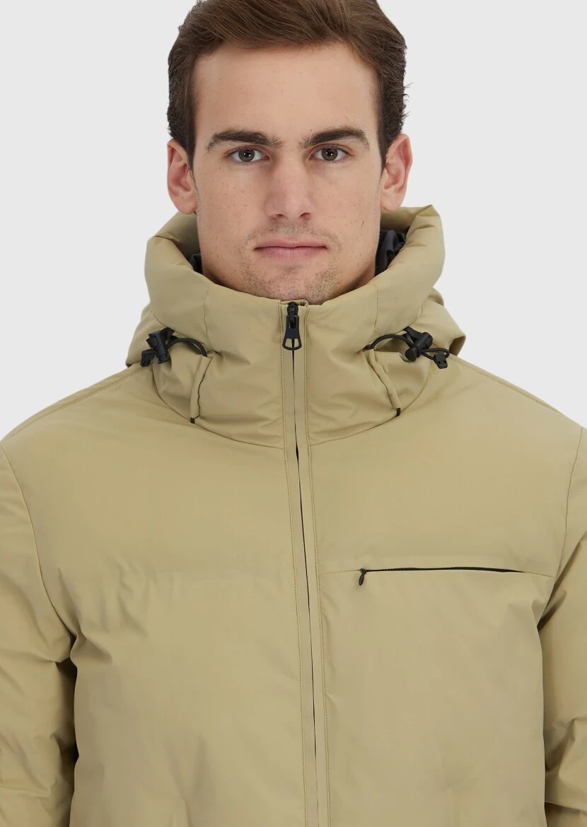 Sandy Regular Fit Hooded Casual Weaving Coat - 5