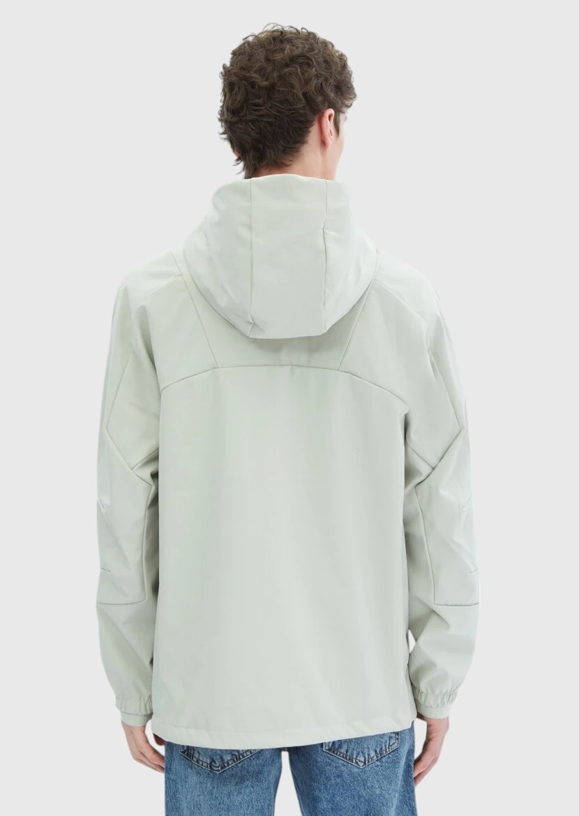 Sandy Regular Fit Hooded Denim Weaving Coat - 9