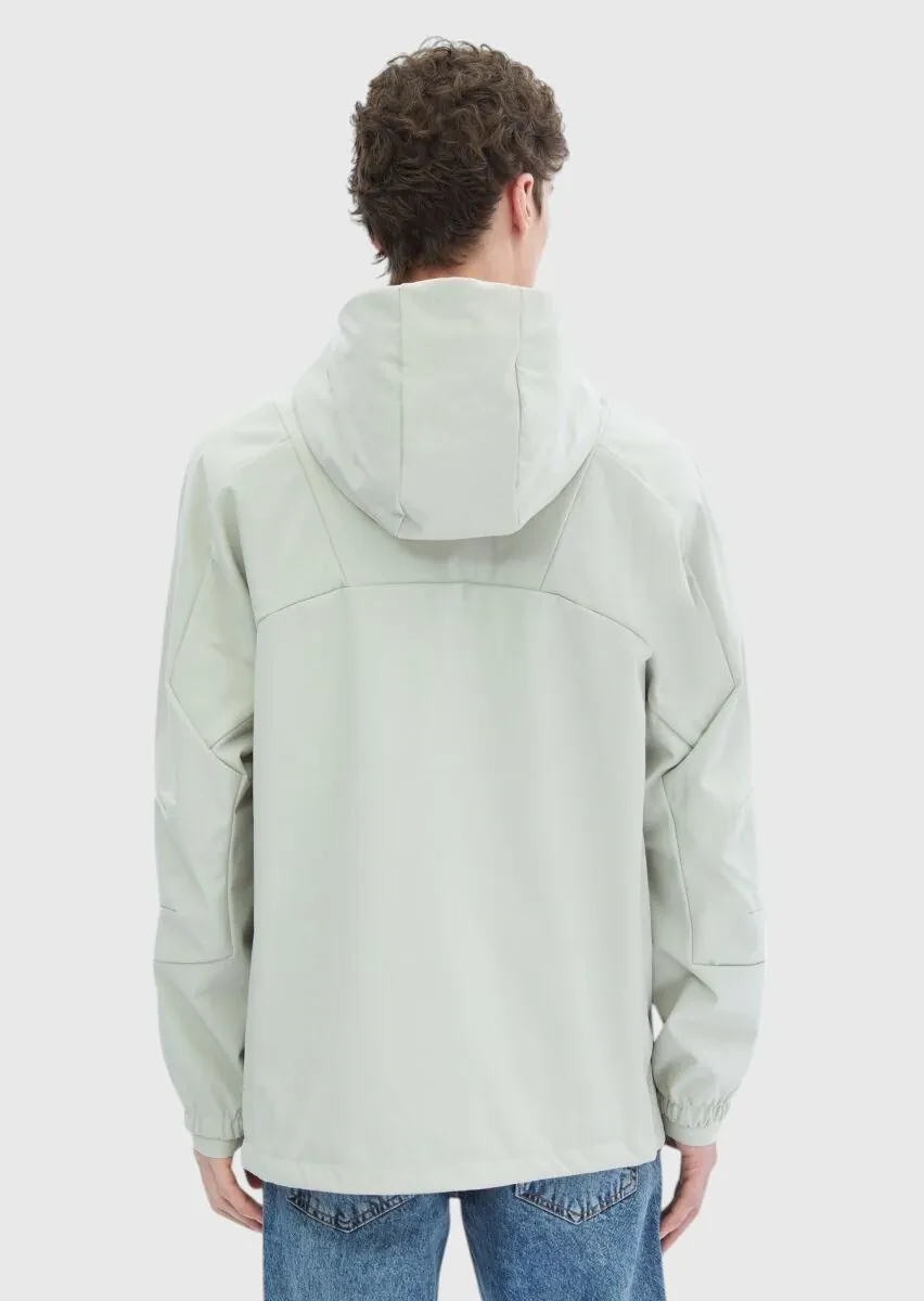 Sandy Regular Fit Hooded Denim Weaving Coat - 9