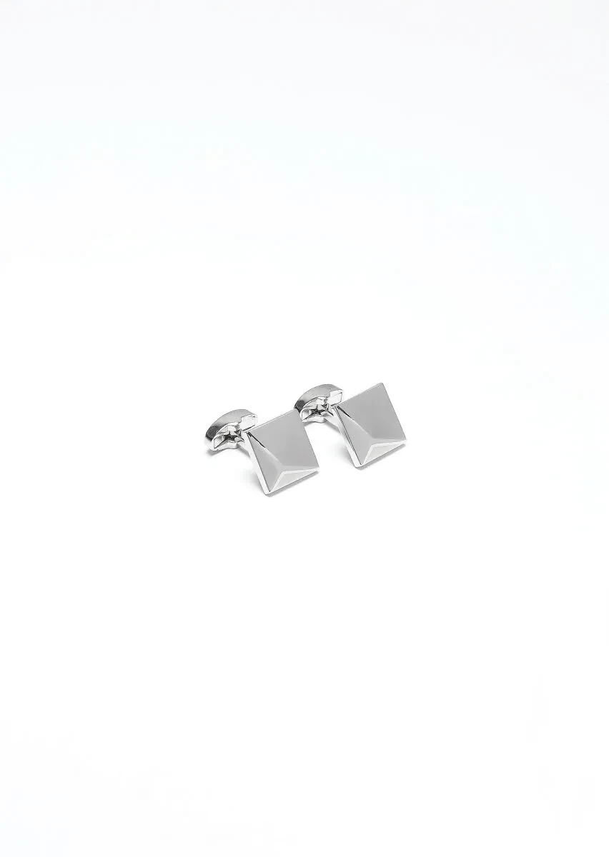 Silver Brass Cuff Link - 1