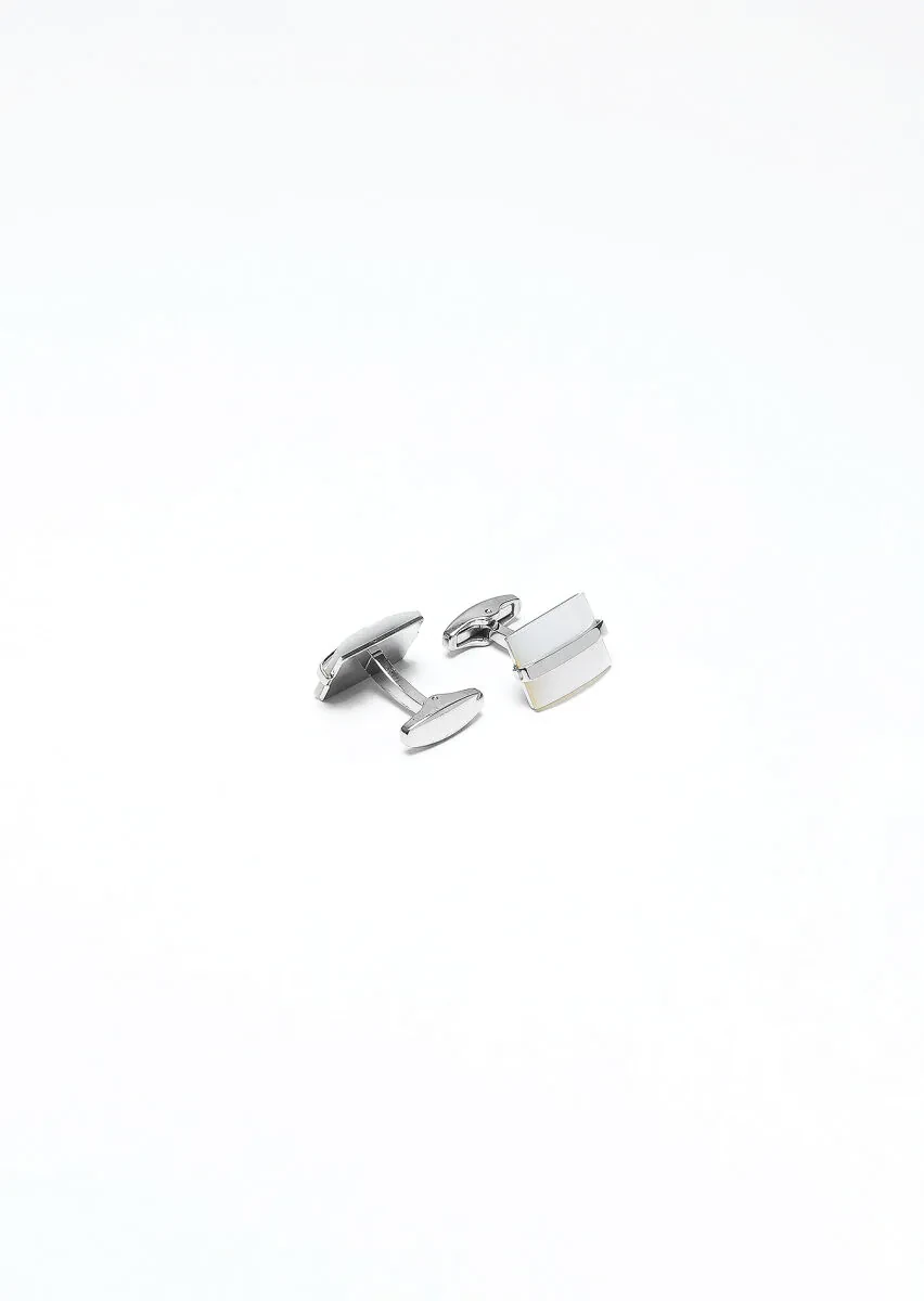 Silver Brass Cuff Link - 2