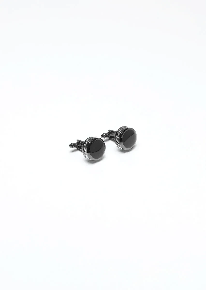 Silver Brass Cuff Link - 1