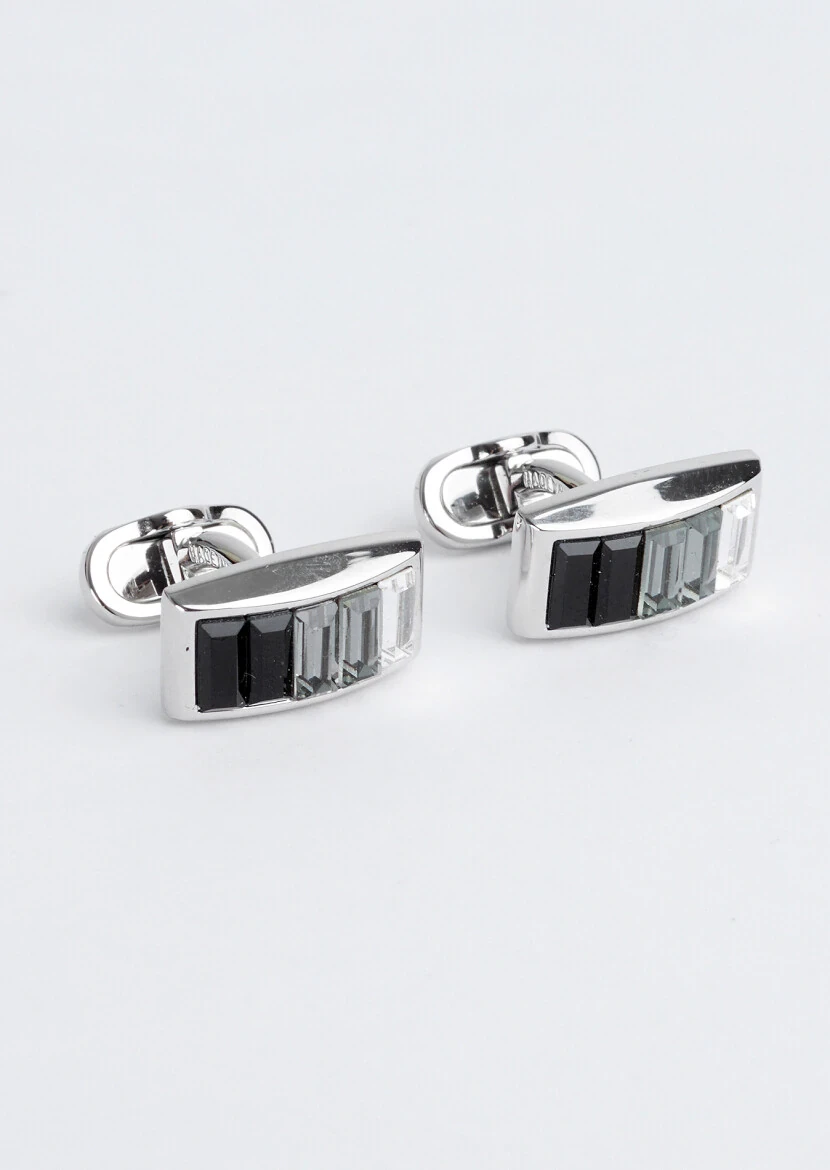 Silver Brass Cuff Link - RAMSEY