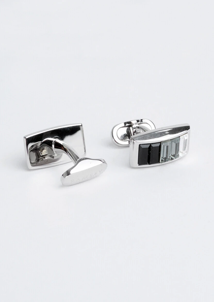 Silver Brass Cuff Link - RAMSEY