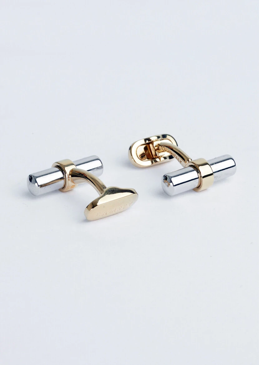 Silver Brass Cuff Link - RAMSEY