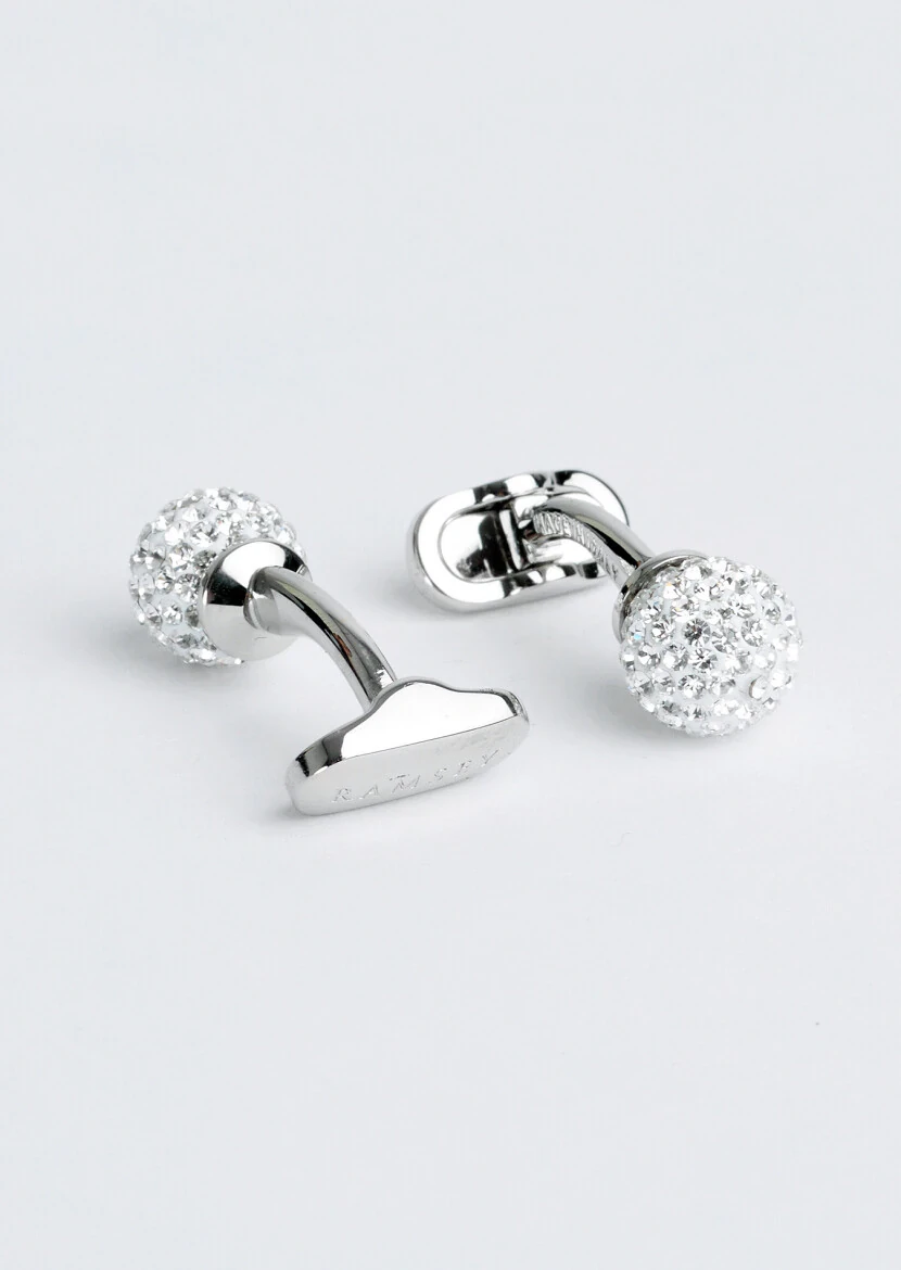 Silver Brass Cuff Link - RAMSEY