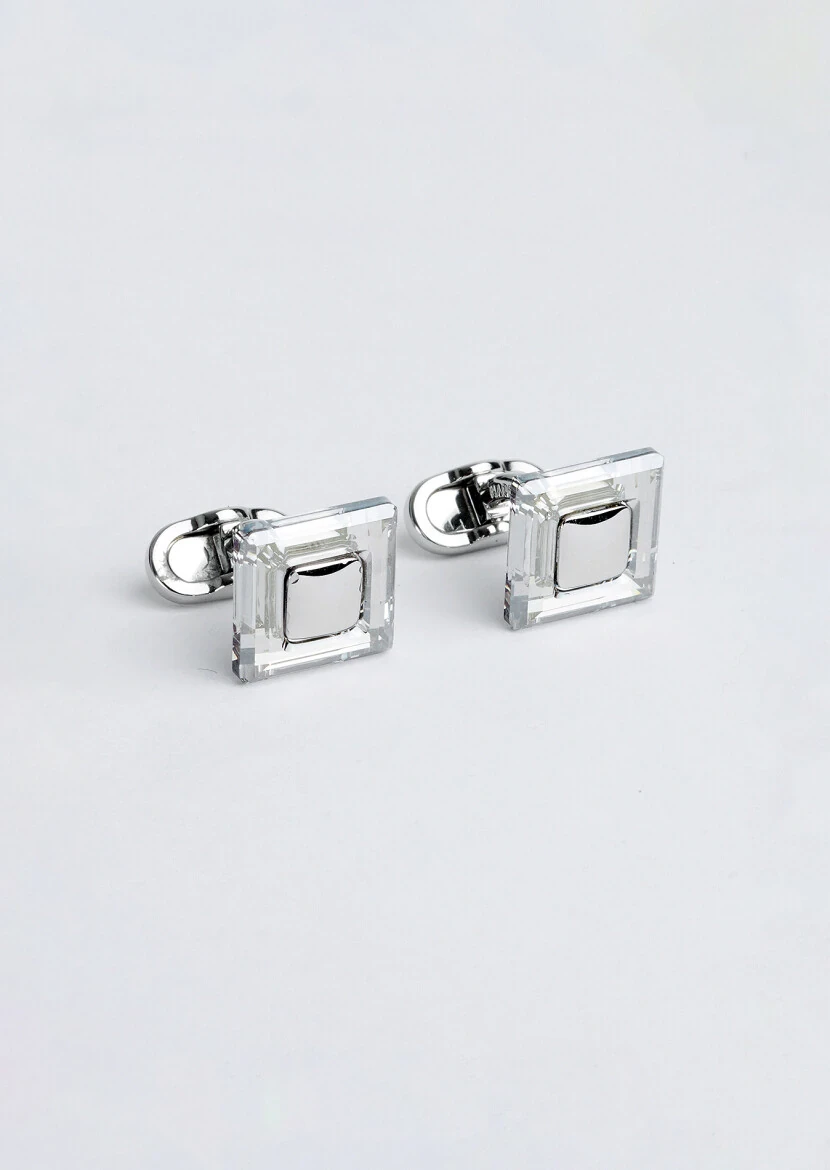 Silver Brass Cuff Link - RAMSEY
