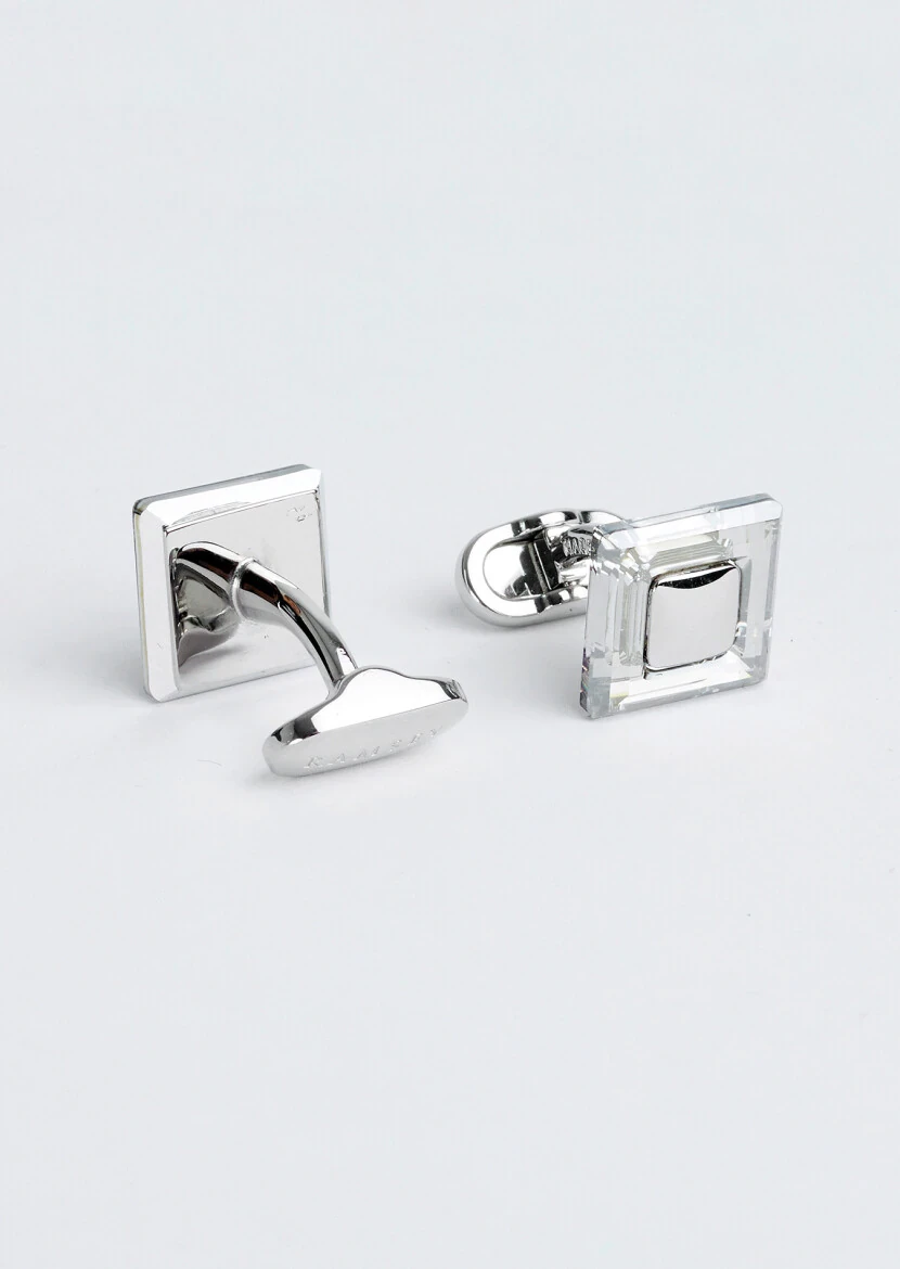Silver Brass Cuff Link - RAMSEY