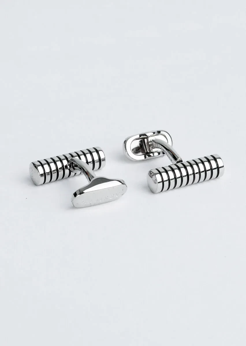 Silver Brass Cuff Link - 2